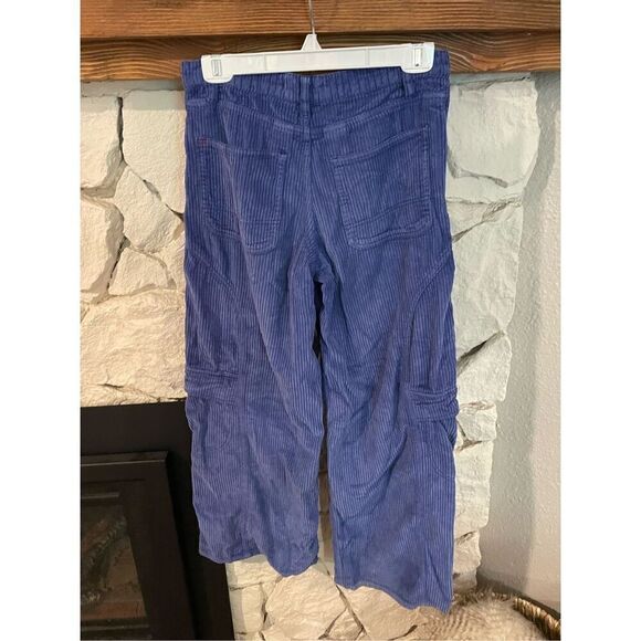 Urban Outfitters Blue Wide Leg 100% Cotton Corduroy Baggy Pants Size 25 - Picture 2 of 8